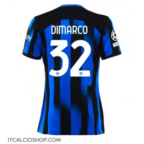 Inter Milan Federico Dimarco #32 Prima Maglia Femmina 2023-24 Manica Corta